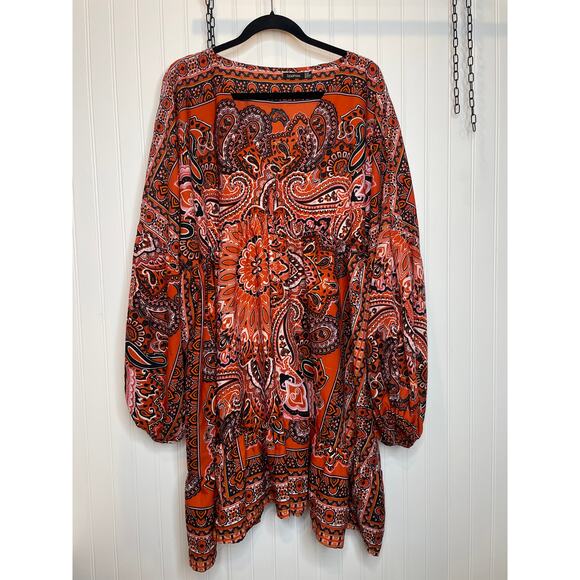 Boohoo & Junarose Floral & Scarf Print Oversized Smock Dress Bundle Size 16 - Picture 3 of 11